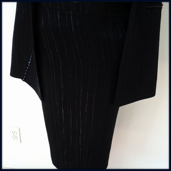 CLAUDE PATRICK PARIS LADIES VINTAGE LONG COAT SKIRT STUNNING SUIT MADE IN FRANCE - Picture 8 of 16